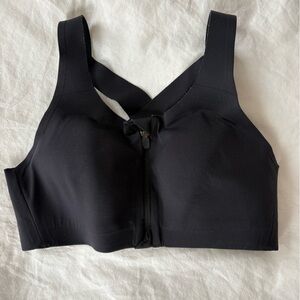 lululemon athletica Black Front-Zip Sports Bra